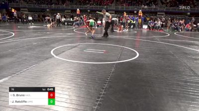 78 lbs Round Of 16 - Sydney Bruno, Hazleton vs Josie Ratcliffe, Upper Dauphin