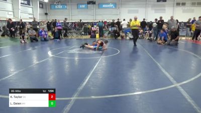 85-M lbs Quarterfinal - Karter Taylor, OH vs Lawson Deien, WV