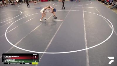 170 lbs Quarterfinal - Liam Mayer, Big Lake Swarm Wrestling Club vs Cayden Kimber, Minnesota