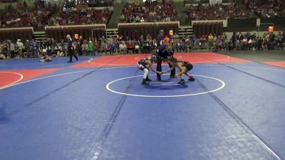 58 lbs Champ. Round 2 - Luka Moran, Shepherd Wrestling Club vs Gabriel Rideshorse, Hardin Wrestling Club