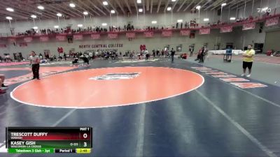 197 lbs Cons. Round 3 - Trescott Duffy, Wabash vs Kasey Gish, Wisconsin-La Crosse