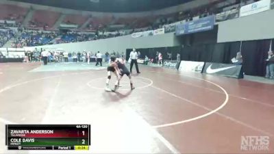 4A-120 lbs Cons. Round 1 - Cole Davis, Henley vs Zavarta Anderson, Tillamook