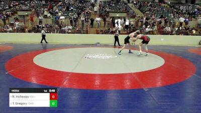 140 lbs Consolation - Rocky Holloway, Social Circle USA Takedown vs Trey Gregory, Teknique Wrestling