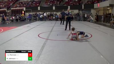 37 lbs Cons. Round 2 - Cael Penrose, Bozeman Wrestling Club vs Ryal Johnson, Fergus Wrestling Club
