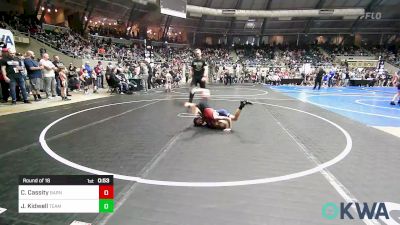 60 lbs Round Of 16 - Creek Cassity, Barnsdall Youth Wrestling vs Joseph Kidwell, Team Tulsa Wrestling Club