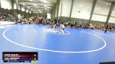 78 lbs Quarterfinal - Jaxon Aguilar, All-Phase Wrestling Club vs Sven Anderson, Stevenson Mat Club