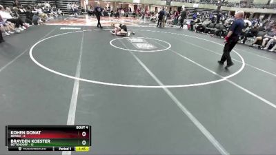 189 lbs Round 2 (4 Team) - Kohen Donat, Bemidji vs Brayden Koester, Bettendorf