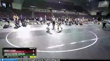 108 lbs Placement - Armani Moore-Fiedler, Duran Wrestling Club vs Wyatt Cates, Pomona Elite/Wrecking Crew