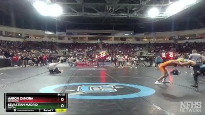 5A 127 lbs Quarterfinal - Sevastian Madrid, Capital vs Aaron Zamora, Los Lunas