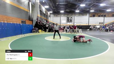 113 lbs Consi Of 8 #1 - Nelson Rodriguez, Bethel vs Brandon Yee, Weston