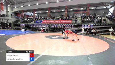 123 lbs Semifinal - Maya Davis, Grand View (Iowa) vs Joanna Vanderwood, William Penn (Iowa)