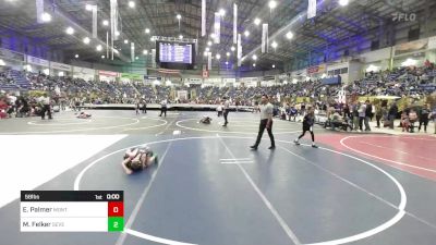 58 lbs Consi Of 8 #2 - Easton Palmer, Montrose Elite vs Macoy Felker, Severance WC