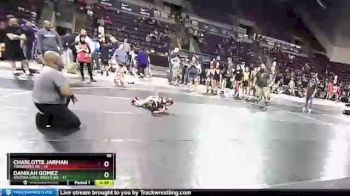 45 lbs Round 2 (4 Team) - Charlotte Jarman, Thorobred WC vs Danikah Gomez, Arizona Girls Wrestling
