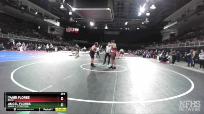 285 lbs Champ. Round 1 - Yanir Flores, Delhi vs Angel Flores, Lincoln (Stockton)