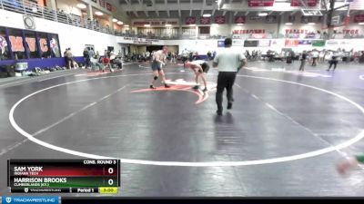 165 lbs Cons. Round 3 - Harrison Brooks, Cumberlands (Ky.) vs Sam York, Indiana Tech