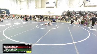 106 lbs Quarterfinal - Matteo Mancuso, Savage Wrestling Club vs Kolin McWhorter, Mongoose Elite Wrestling