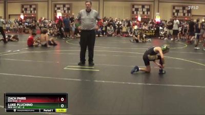 67 lbs Round 3 (6 Team) - Zach Paris, Bad Bass vs Luke Pluchino, Ride Out WC