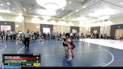 95 lbs Quarterfinal - D`Artagnan Fillmore, Wasatch Wrestling Club vs Peyton Veater, Bonneville Wresting Club