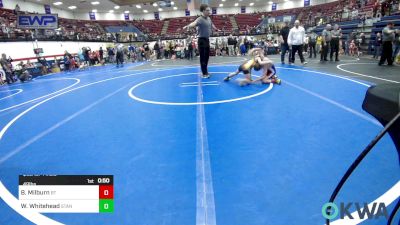 49 lbs Quarterfinal - Breckon Milburn, BullTrained vs Weston Whitehead, Standfast