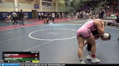 131 lbs Cons. Round 5 - Hannah Wagstaff, Desert Hot Springs vs Alyssa Flexen, Marina