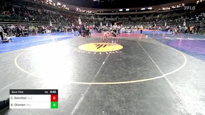 75 lbs Quarterfinal - Christopher Sanchez, Yale Street vs Bert Dhiman, Triumph Trained