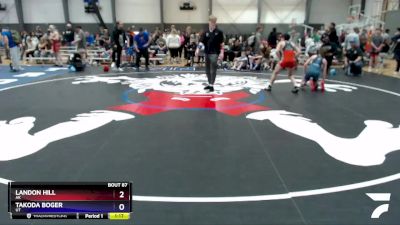 102 lbs Round 5 - Landon Hill, AK vs Takoda Boger, UT