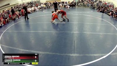 102 lbs Finals (8 Team) - Connor Maddox, Indiana Blue vs Joshua Brooks, Team Texas