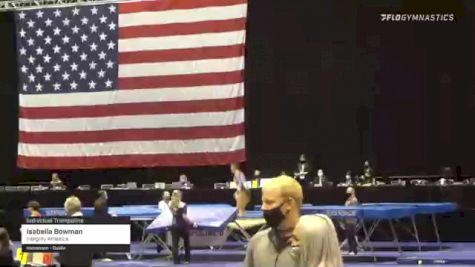 Isabella Bowman - Individual Trampoline, Integrity Athletics - 2021 USA Gymnastics Championships