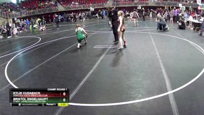 101 lbs Champ. Round 1 - Kylie Cudaback, Ogallala Youth Wrestling Club vs Bristol Engelhaupt, O`Neill Leprechaun Wrestling