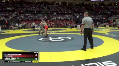 D2-215 lbs Semifinal - Mekhi Bradley, Mansfield Senior vs Elijah Llewellyn, Indian Creek