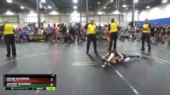 72 lbs Round 3 (6 Team) - JEFFERY DUNAWAY, Poundtown vs Jacob Saunders, Fight Club