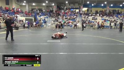 113 lbs Cons. Round 3 - Ty Hawk, Calvert Hall College vs Moses Warui, St. James School