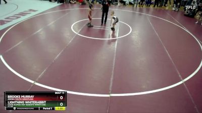 45 lbs Round 3 - Lightning Whiterabbit, Coon Rapids Mat Bandits Wrestling Club vs Brooks Murray, Anoka Youth Wrestling