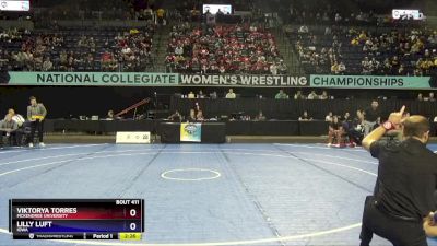 136 lbs Cons. Semi - Viktorya Torres, McKendree University vs Lilly Luft, Iowa