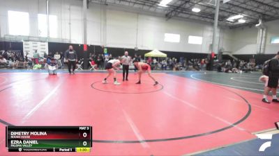 150 lbs Cons. Round 3 - Ezra Daniel, Paloma Valley vs Dimetry Molina, Rough House