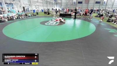 195 lbs Quarters & 1st Wb (16 Team) - Alexander Copestick, Arkansas vs Robert McCoy, Georgia BLACK