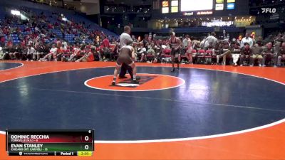 132 lbs Finals (8 Team) - Evan Stanley, Chicago (Mt. Carmel) vs Dominic Recchia, Yorkville (H.S.)