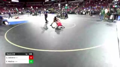 132 lbs Round Of 32 - Cisco Cabrera, Buchanan (CS) vs Emilio Medina, Camarillo (SS)