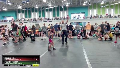 44 lbs Round 6 (10 Team) - Ivanka Hill, Gate Keepers Athletics vs Mason Maher, Finger Lakes Elite Black