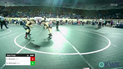 120 lbs Semifinal - Elijah Musick, Weatherford Youth Wrestling vs Braxton McIlwain, Lions Wrestling Academy