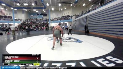 285 lbs Cons. Round 3 - Kailin Temple, Columbia vs Jackson Geslin, Century