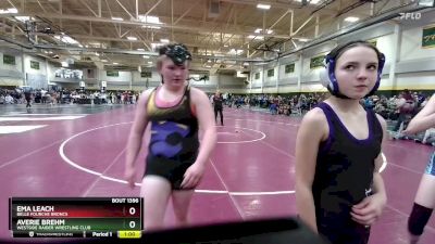 100 lbs Cons. Semi - Ema Leach, Belle Fourche Broncs vs Averie Brehm, Westside Raider Wrestling Club