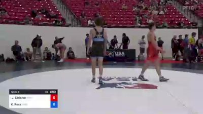 82 kg Cons 4 - Jared Stricker, Wisconsin vs Kasey Ross, Sarbacker Wrestling Academy