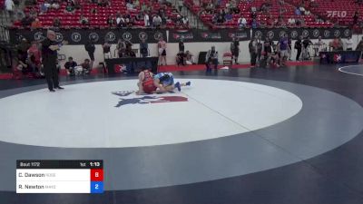 51 kg Rnd Of 64 - Carter Dawson, Roseburg Mat Club /Umpqua Valley Wrestling Associaction vs Robby Newton, Mayo Quanchi Wrestling Club