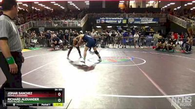 3A 195 lbs Quarterfinal - Richard Alexander, Miami Palmetto vs Jomar Sanchez, Osceola (Kissimmee)