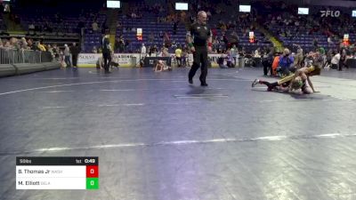 50 lbs 3rd Place - Blink Thomas Jr, Washington vs Maverick Elliott, Delaware Valley