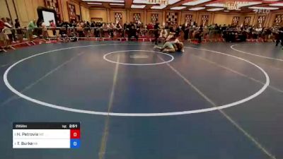 285 lbs Consolation - Hunter Petrovia, Md vs Tyreke Burke, Me