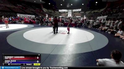 144 lbs Placement Matches (16 Team) - Gurneet Sanghera, SJWA vs Hana Duus, SCVWA