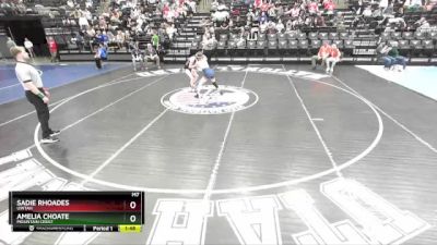 4A 105 lbs Semifinal - Sadie Rhoades, Uintah vs Amelia Choate, Mountain Crest