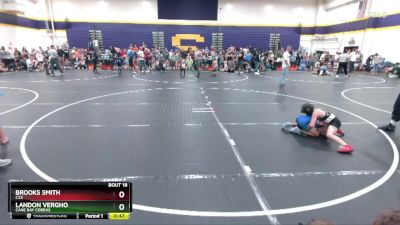 61 lbs Quarterfinal - Brooks Smith, C2X vs Landon Vergho, Cane Bay Cobras